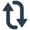 Clockwise Vertical Arrows emoji on Mozilla
